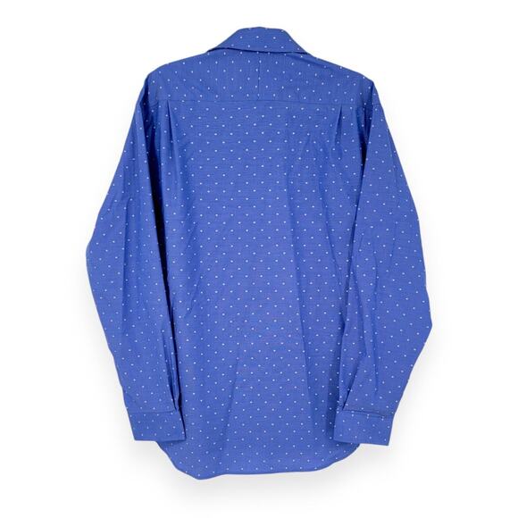 NWOT JOS‎ A. BANK 1905 Blue Non-Iron Dress Shirt Slim Fit Stretch Men’s 17 35 - Picture 2 of 3